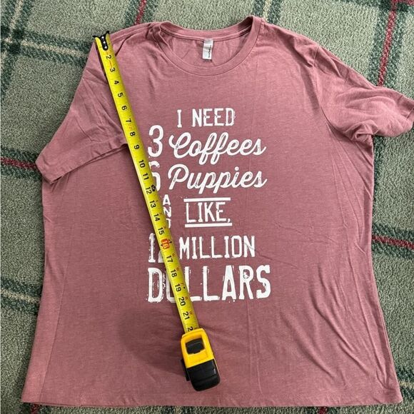 Thread Tank Designs short sleeve T-shirt with white text on front.  M NWOT - Picture 4 of 5